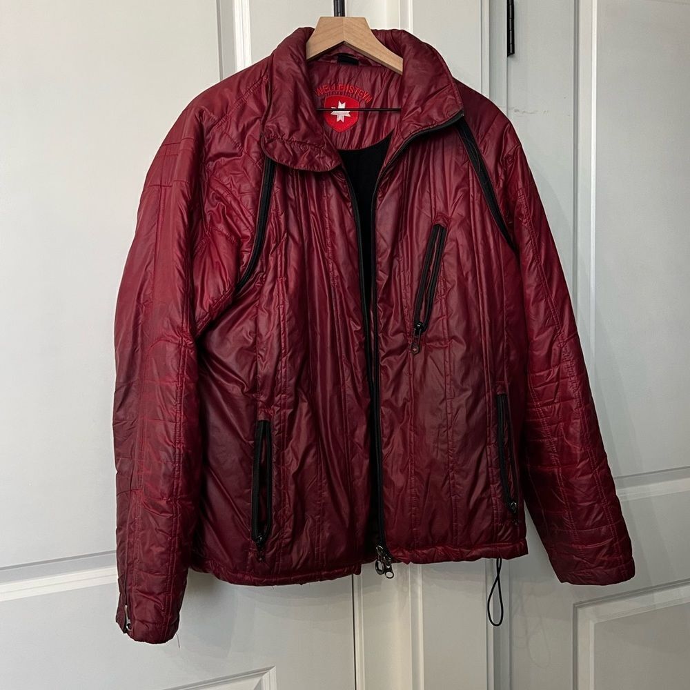 Wellensteyn red zip up jacket size xl mens